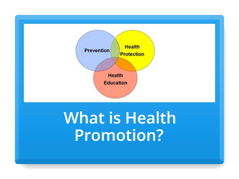 What is Health Promotion? - Flash cards