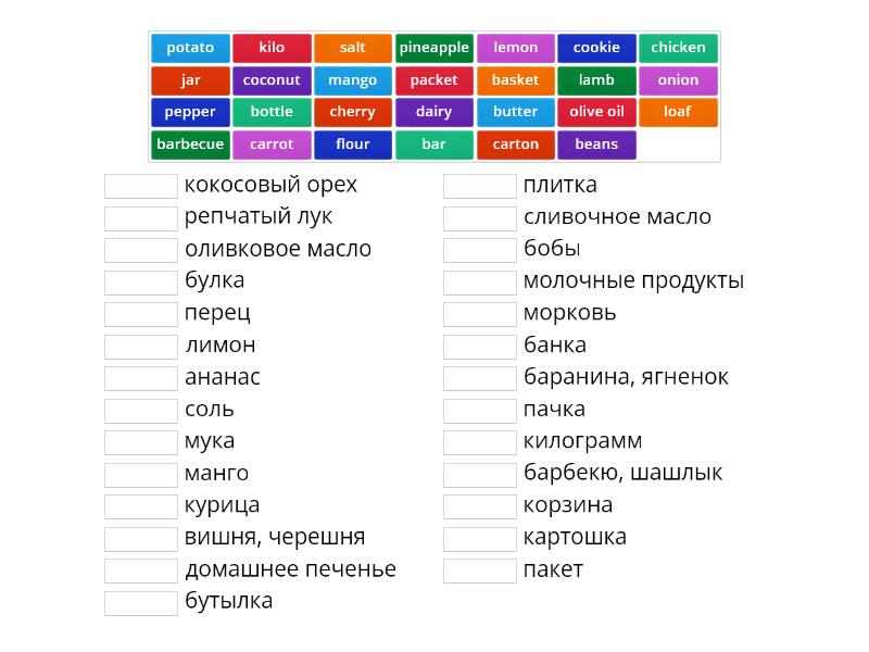 Spotlight 4 Module 3 Short Wordlist - Match Up