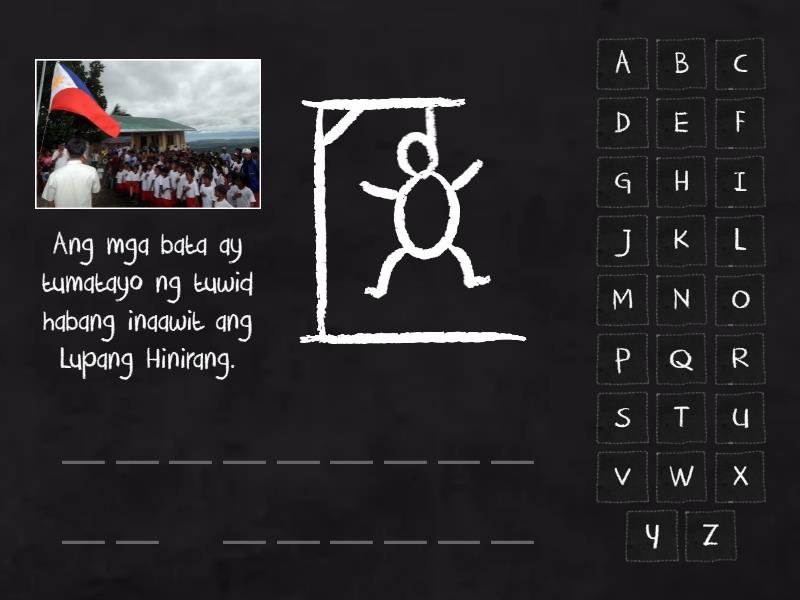 Mga tungkulin ng Mamamayang Pilipino - Hangman