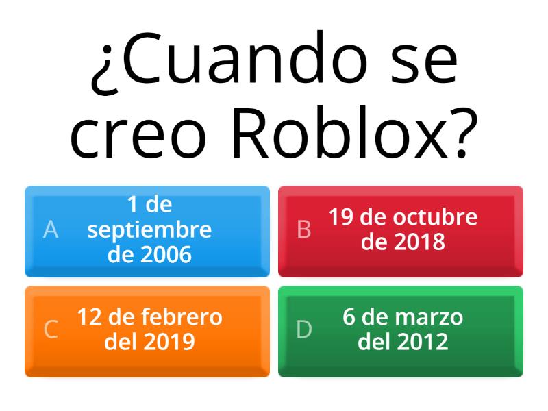 Roblox quiz