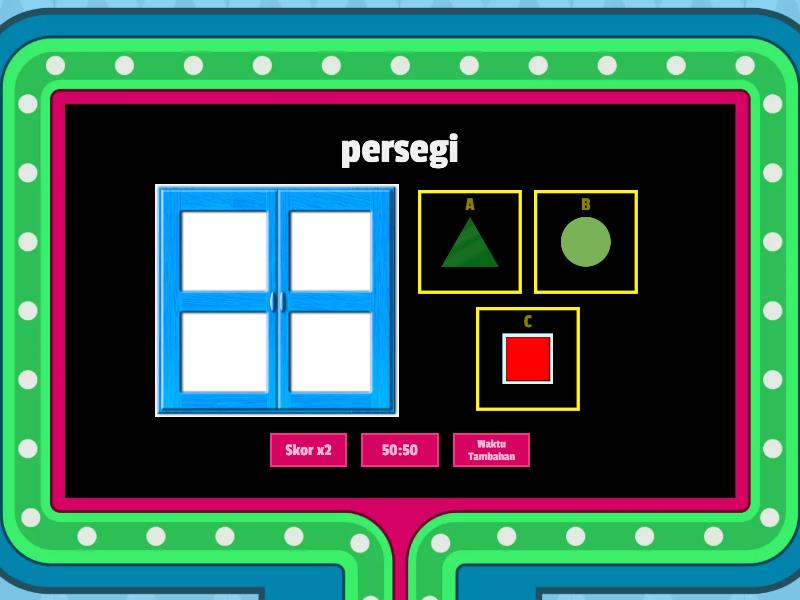 Mengenal Bentuk Geometri - Gameshow quiz