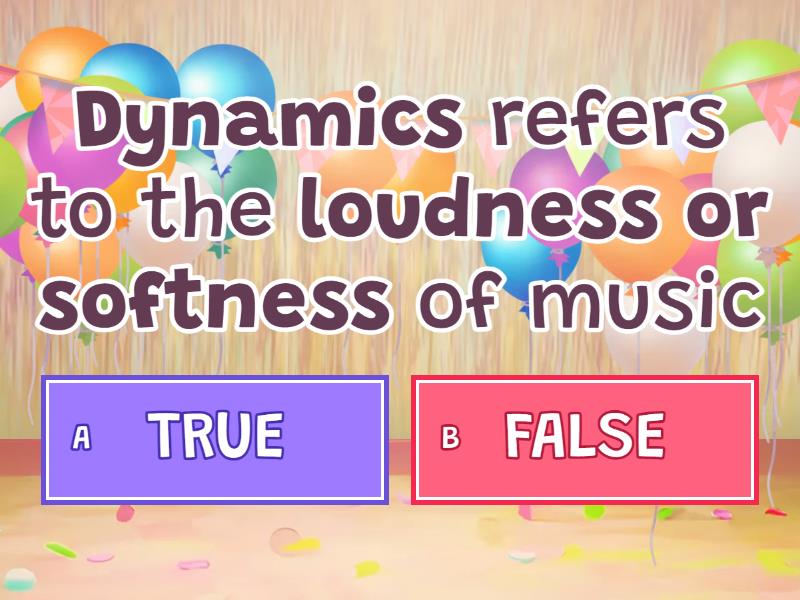 MUSIC DYNAMICS Quiz