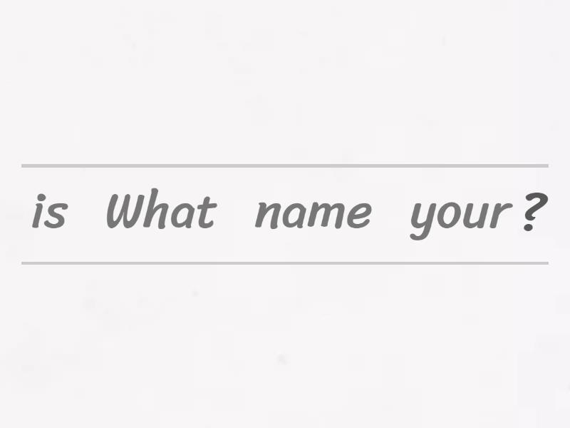 AS1 U1 Speaking phrases Unjumble