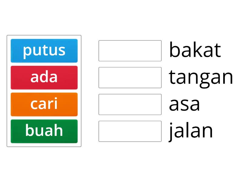 simpulan bahasa PPKI tahun 5 - Match up