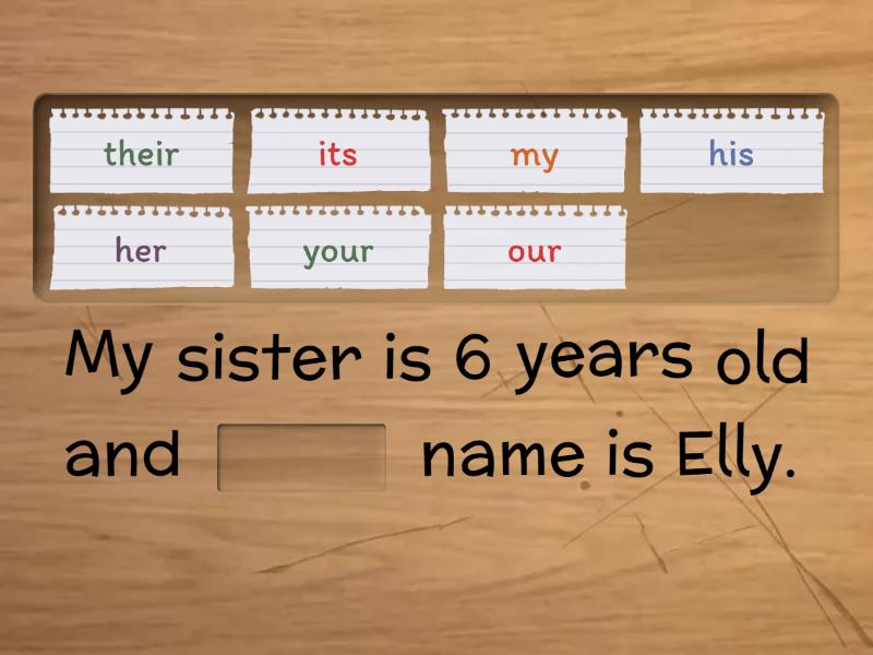 Pick the right determiner - Missing word