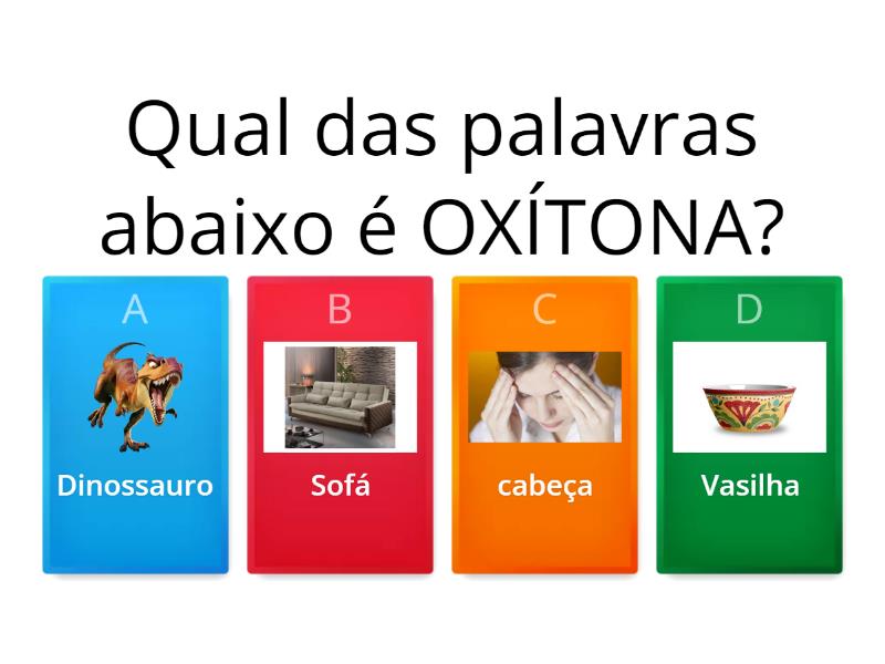 Classificação de palavras: oxítona, paroxítona e proparoxítona ...