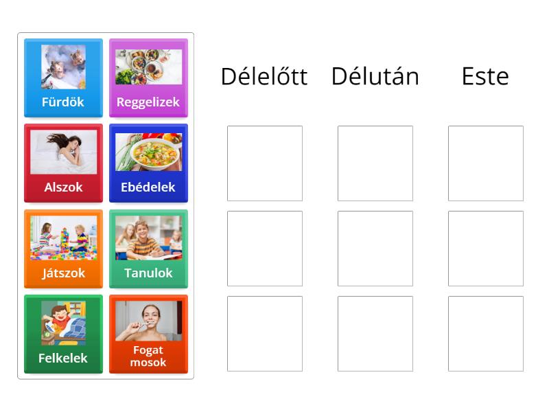 Napi rutin - Group sort