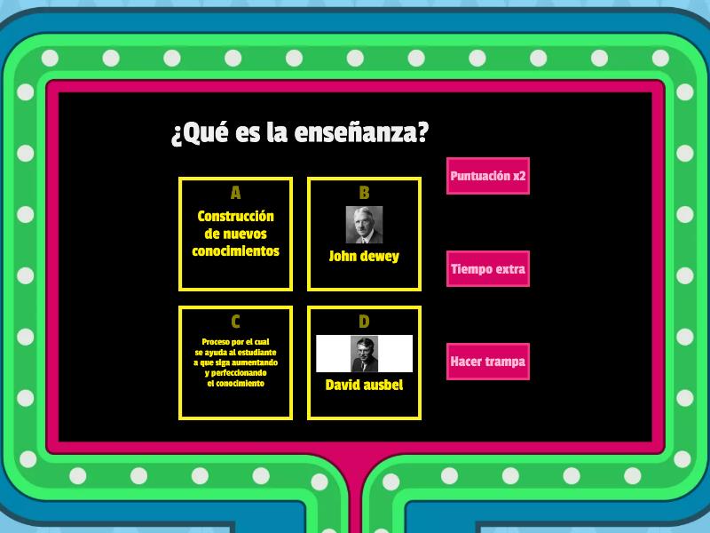 Actividad: DAVID AUSUBEL - Gameshow quiz