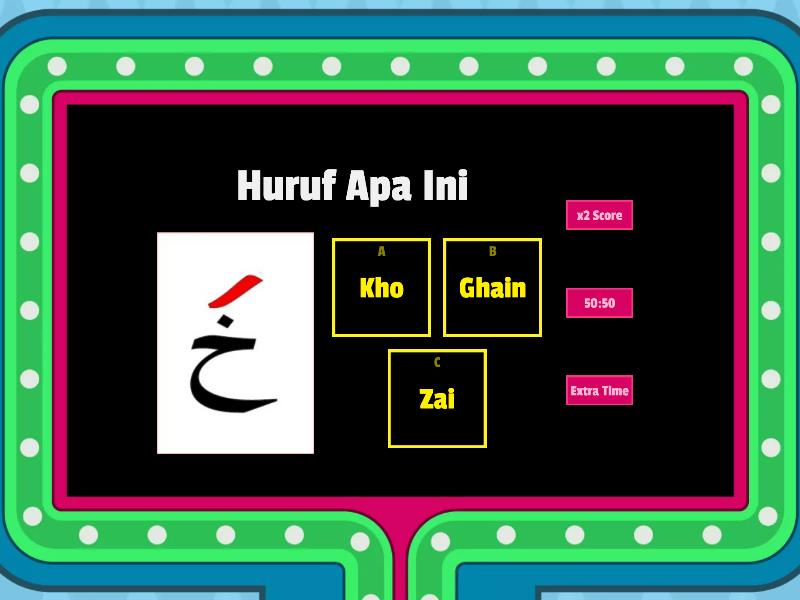 Jawi-Hijaiyah - Gameshow Quiz