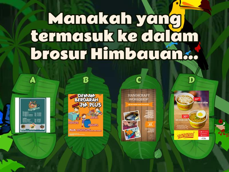 Mencocokan Peran, Komoditas Dengan Contohnya - Quiz