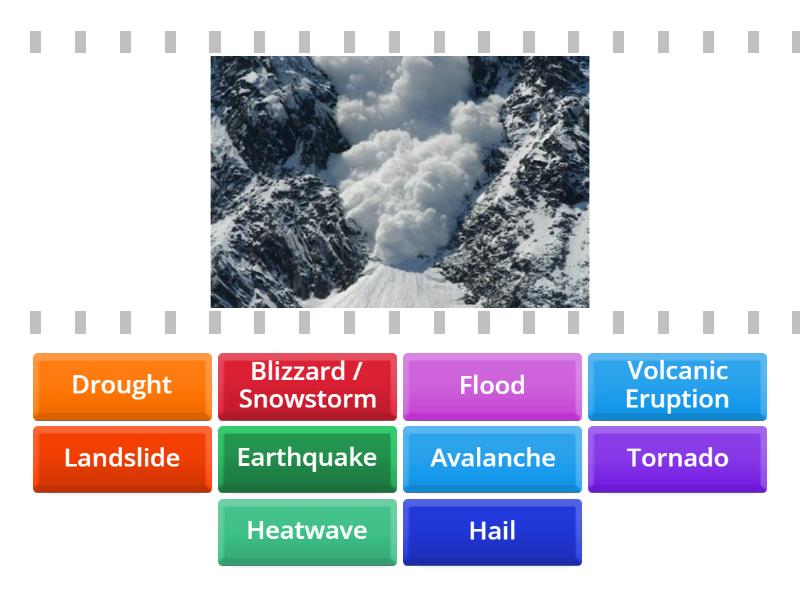 Natural Disasters - Find The Match