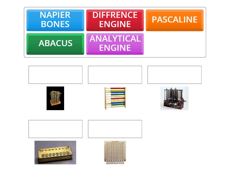 Grade 2 - EARLY CALCULATING DEVICES - Match up