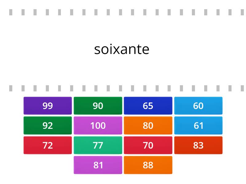 Wordwall French Numbers