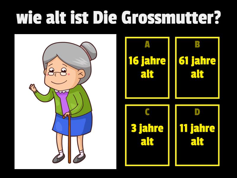Wer ist wie alt? Quiz