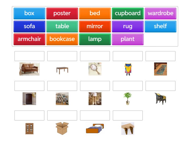 Together 4, unit 3, household objects - Match up