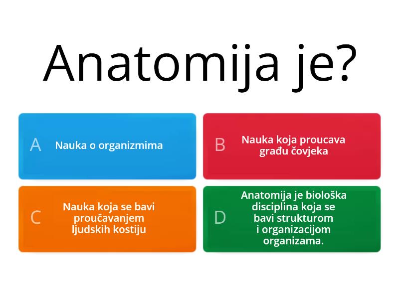 Anatomija Kviz - Quiz