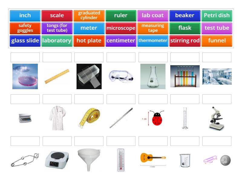 Unit 1: Lab Tools - Match up