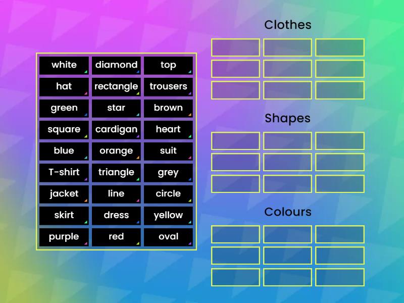 shapes+ - Group sort