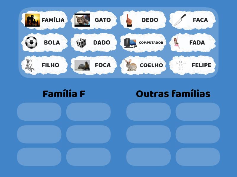 INFANTIL - Grupos de palavras - Group sort