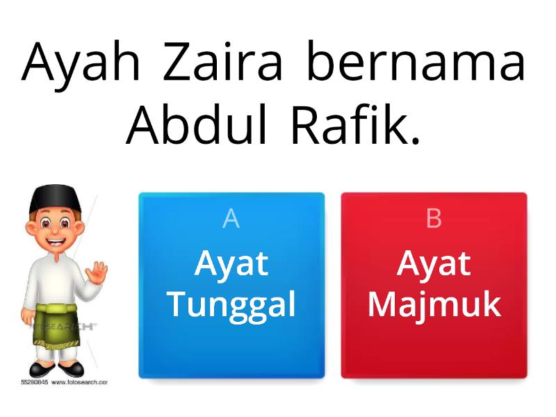 BM - Ayat Tunggal & Ayat Majmuk - Quiz