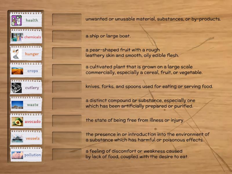 Type-B: Glossary - Match Up