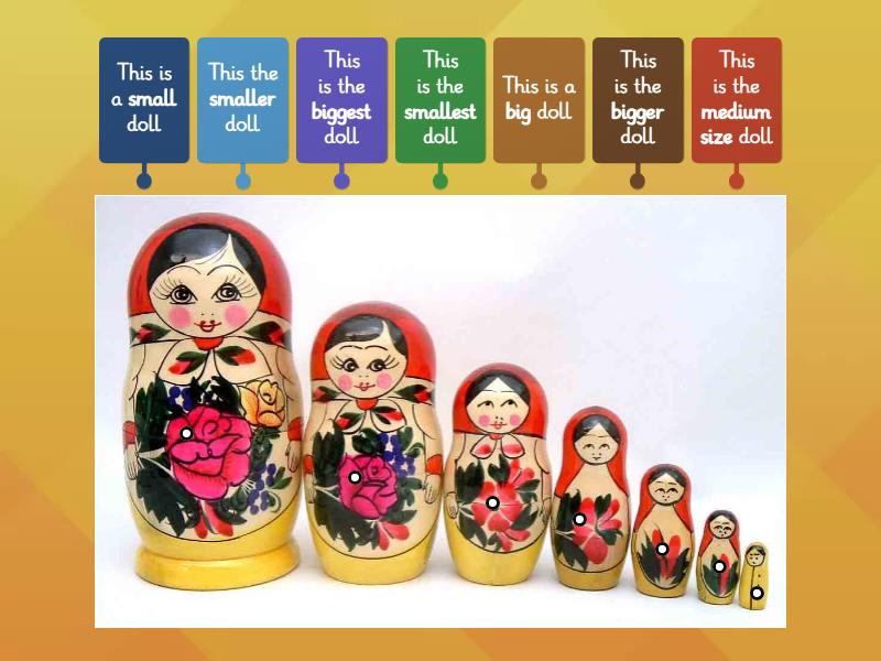 Biggest, biggger, big, medium, small, smaller, smalest. - Diagrama con ...