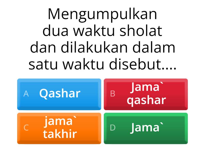 RUKHSAH DALAM SHALAT FARDU - Quiz