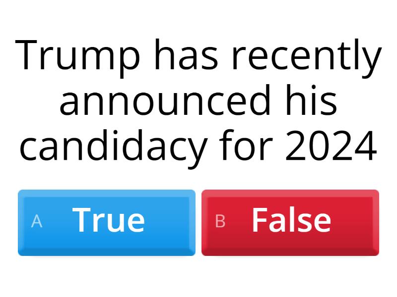 about Donald Trump - Quiz
