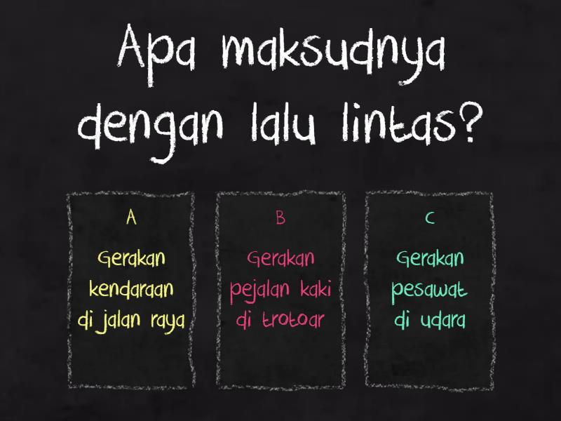 Kuis Lalu Lintas Bahasa Indonesia - Quiz