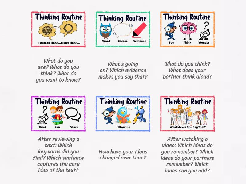 Thinking routines - Match up