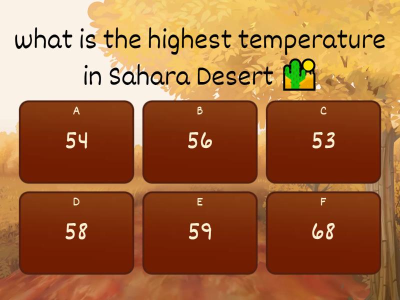 Sahara Desert ️ - Quiz