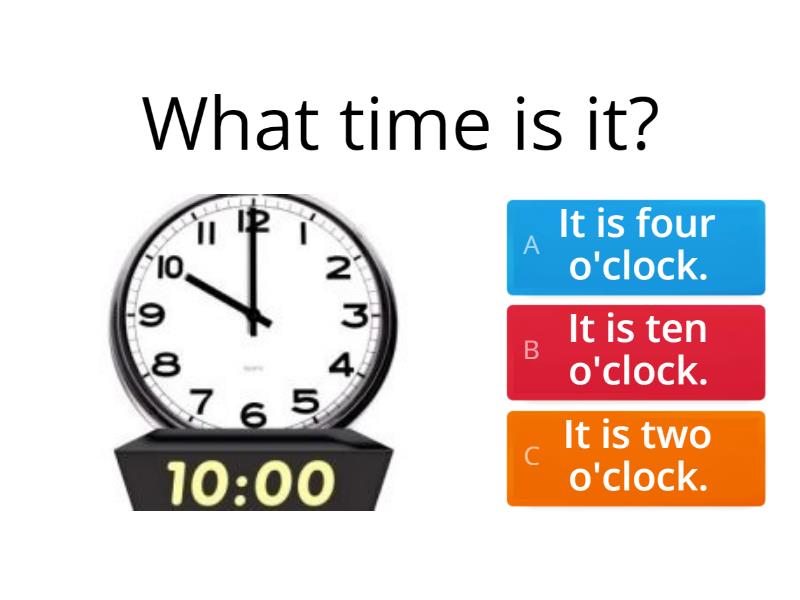 Telling time - Quiz