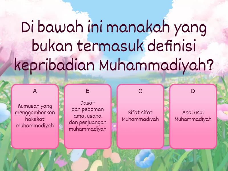 Interaktif AIK 3 "Kepribadian Muhammadiyah" - Quiz