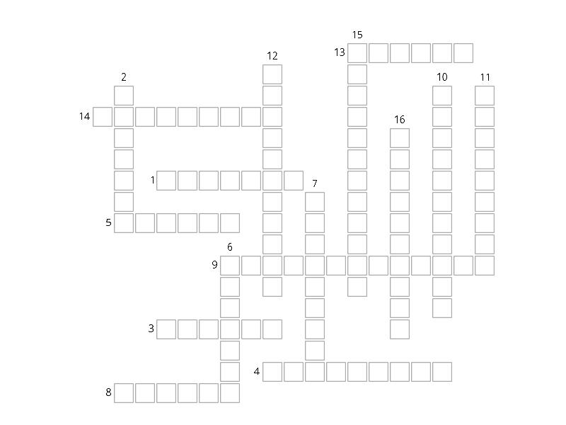 Focus 2 Unit 8 Phrasal verbs - Crossword