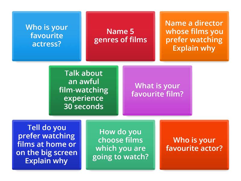 Film review Questions Flip tiles