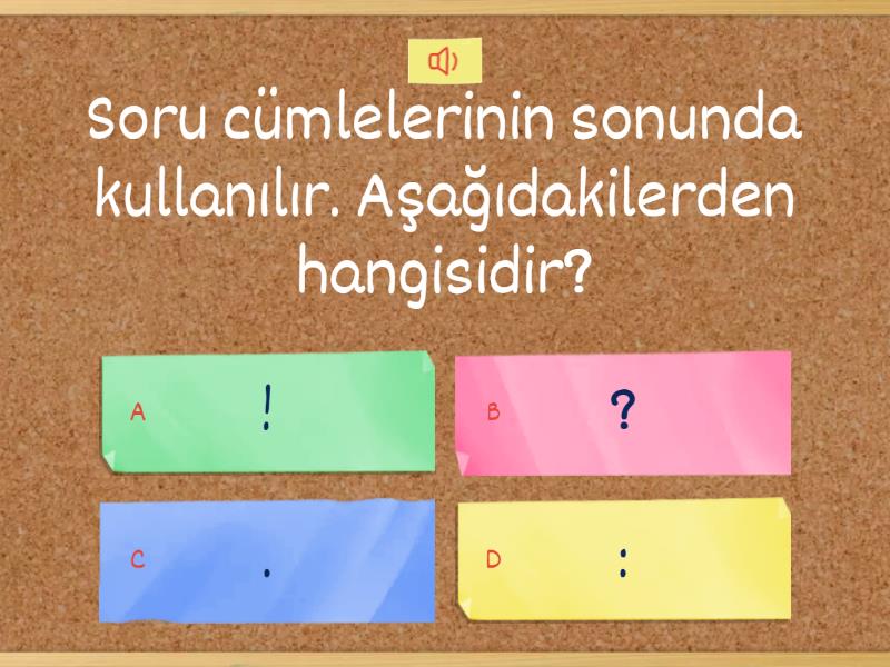 5.sınıf Türkçe Noktalama Işaretleri - Quiz