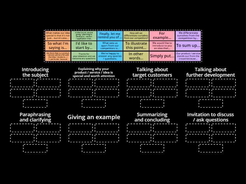 Sort sentences FL 24 b2 Group sort