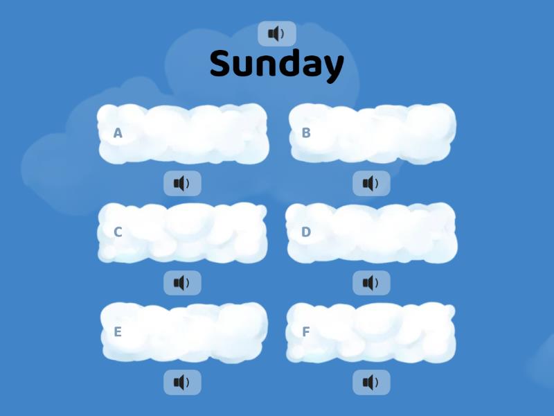 G1 Days of the Week Sound - Quiz