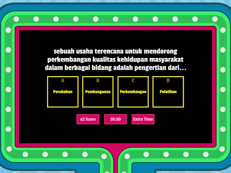 PEMBANGUNAN INDONESIA DARI MASA KE MASA - Gameshow Quiz