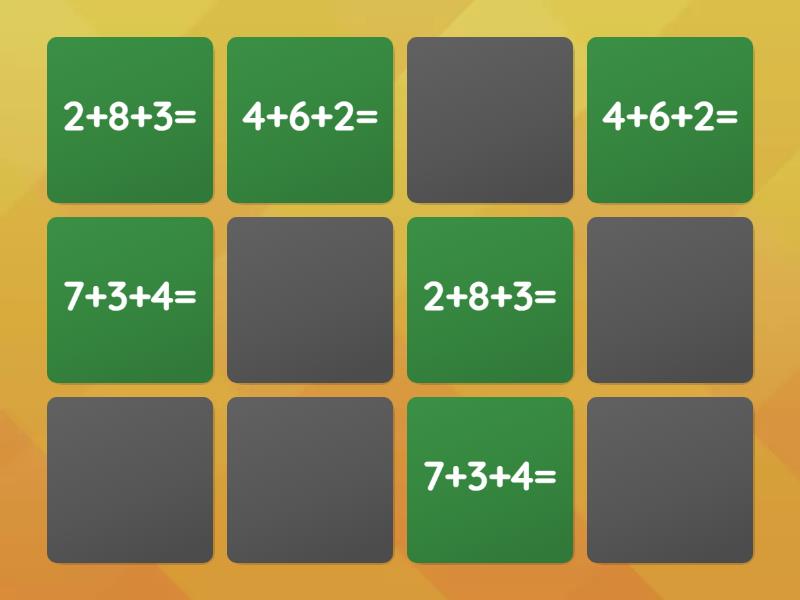 Math - Matching pairs