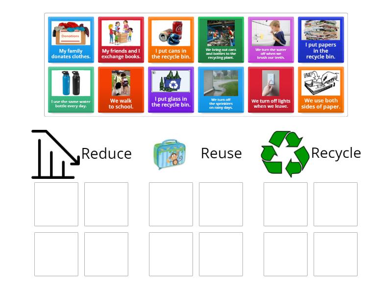 Reduce, Reuse, Recycle - Group sort