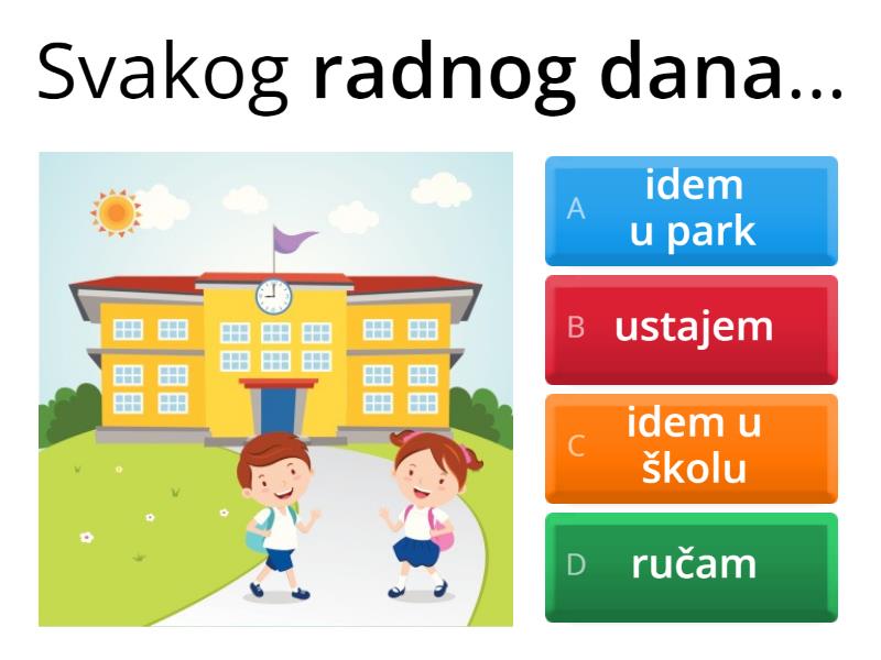 Dnevna rutina: kviz - Quiz