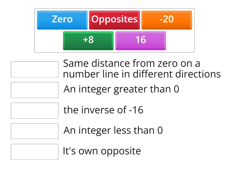 the set of Integers - Match up