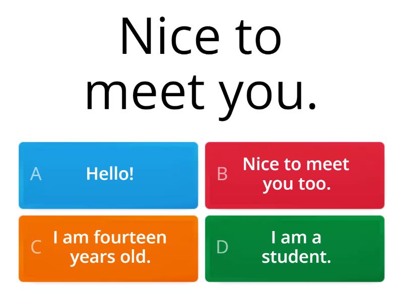 Greetings and Introduction - Quiz