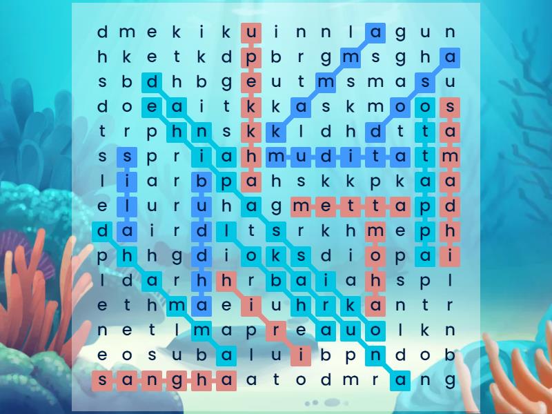 Bahasa Pali Buddhis - Wordsearch