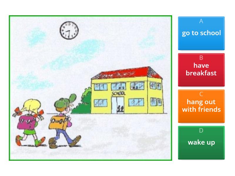 Daily routine choose options - Test