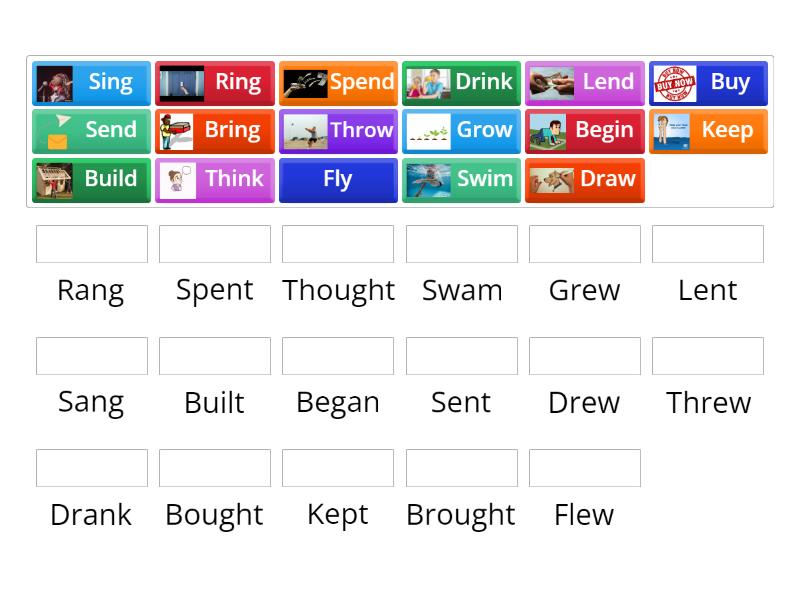 Irregular Verb Match Up