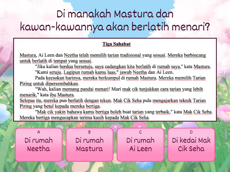 Baca Dan Fahami Petikan, Kemudian Jawab Soalan-soalan Yang Berikutnya ...