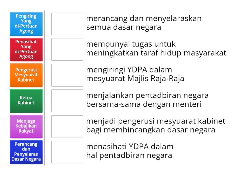 TUGAS PERDANA MENTERI - Match Up