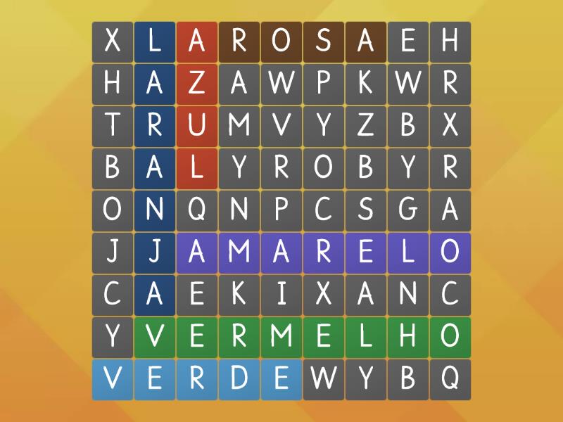 Cores - Wordsearch